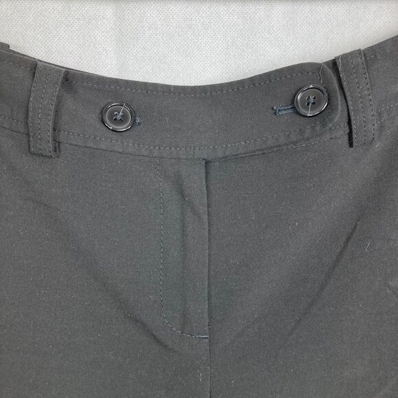 Ann Taylor Shorts Womens Sz 10 Black Signature Fit Bermuda Stretch Button/Zip - Picture 2 of 7